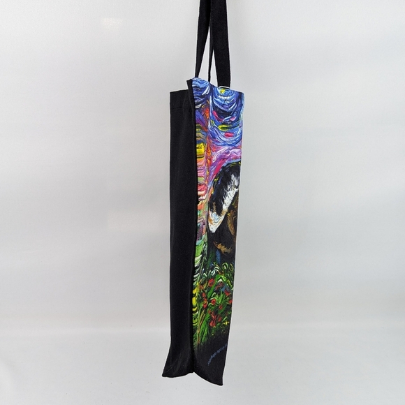 Tote Bag Sleepy Beagle Night By Aja Trier Poly Poplin Multicolor NWT - Picture 5 of 9